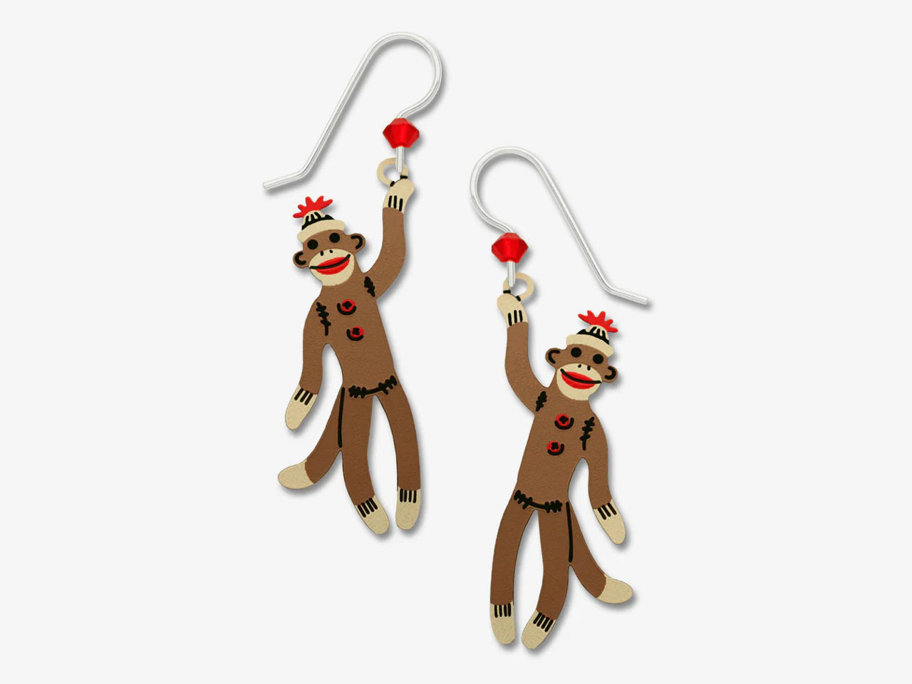 Sock Monkey Earrings