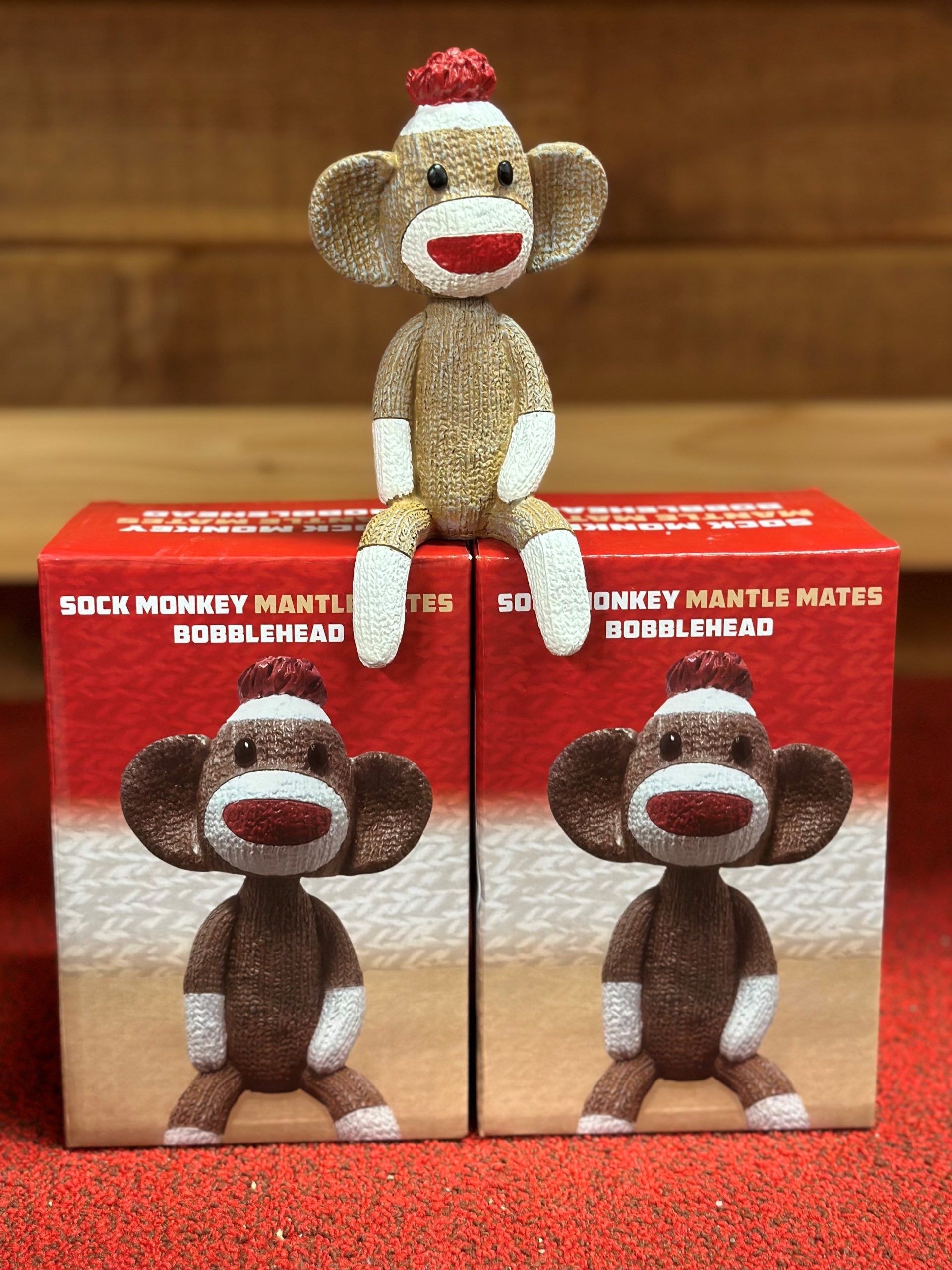 Sock Monkey Bobblehead
