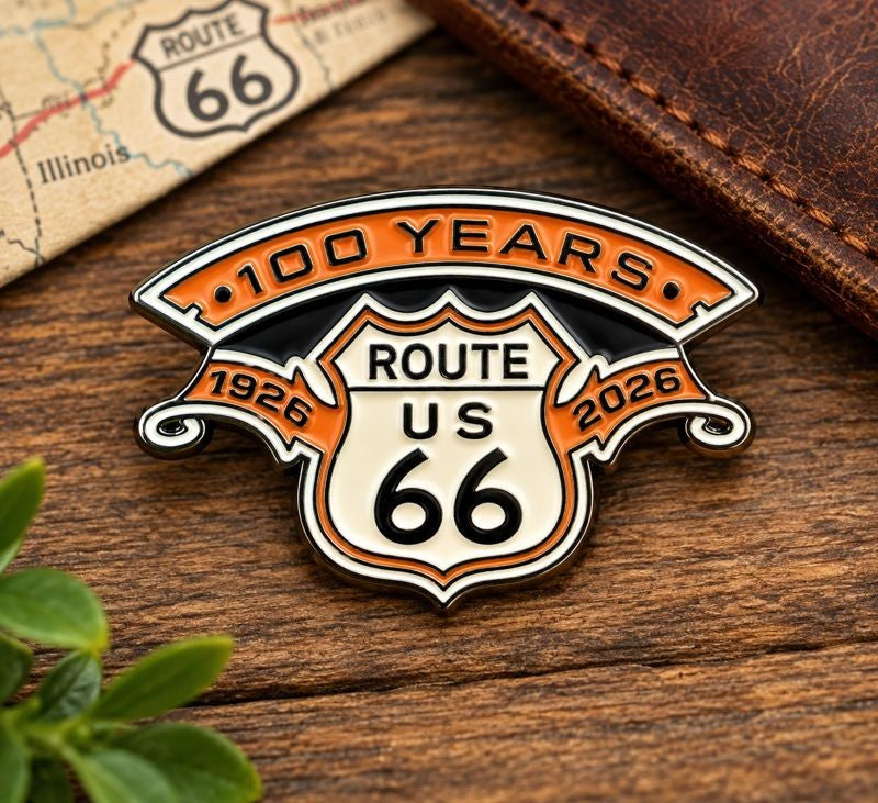 Route 66 Centennial Enamel Pin