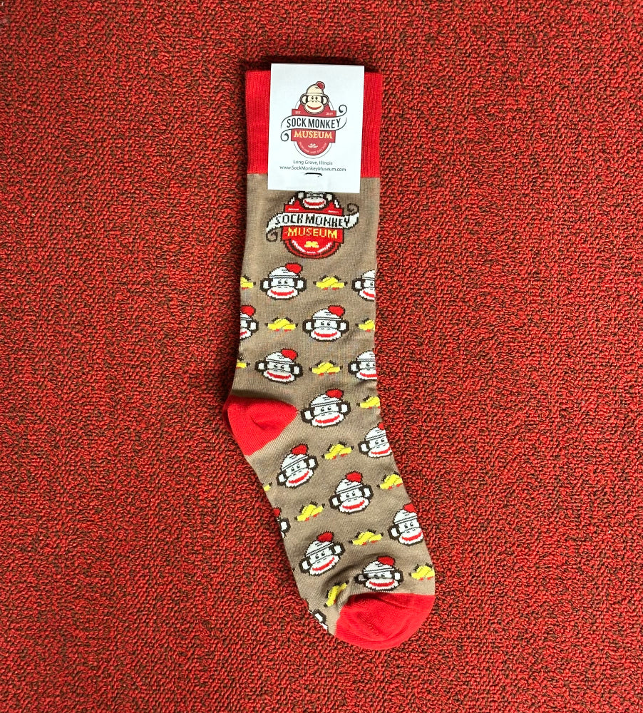 Custom Socks with Sock Monkey Museum Design