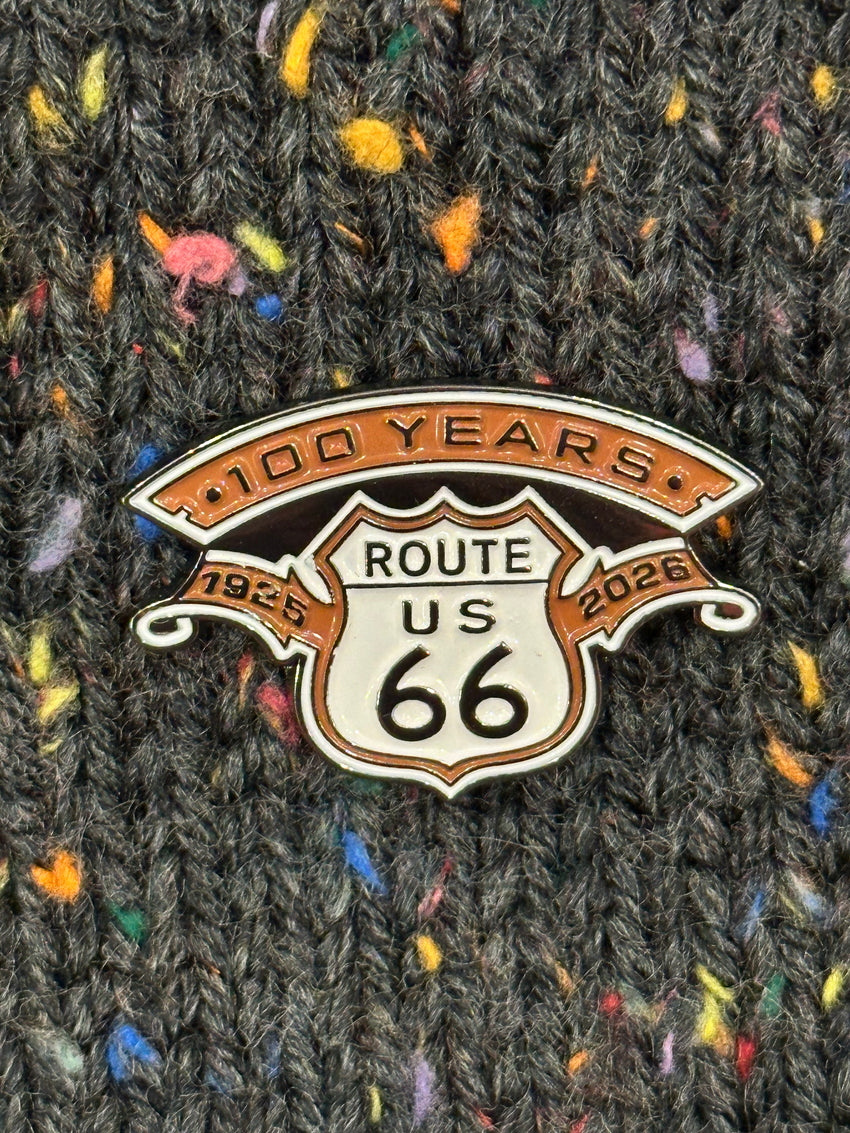 Route 66 100 Years Enamel Pin