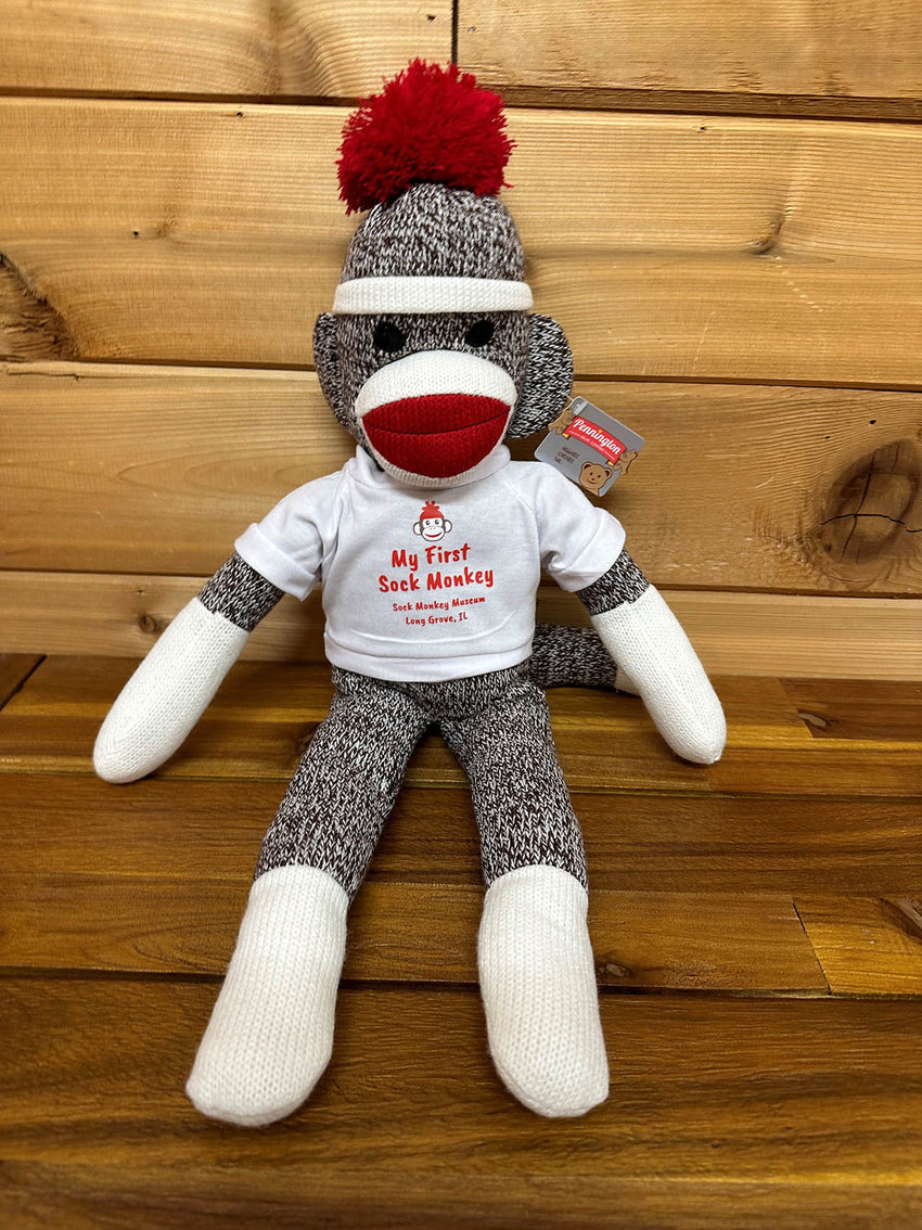 My First Sock Monkey Plush 20”