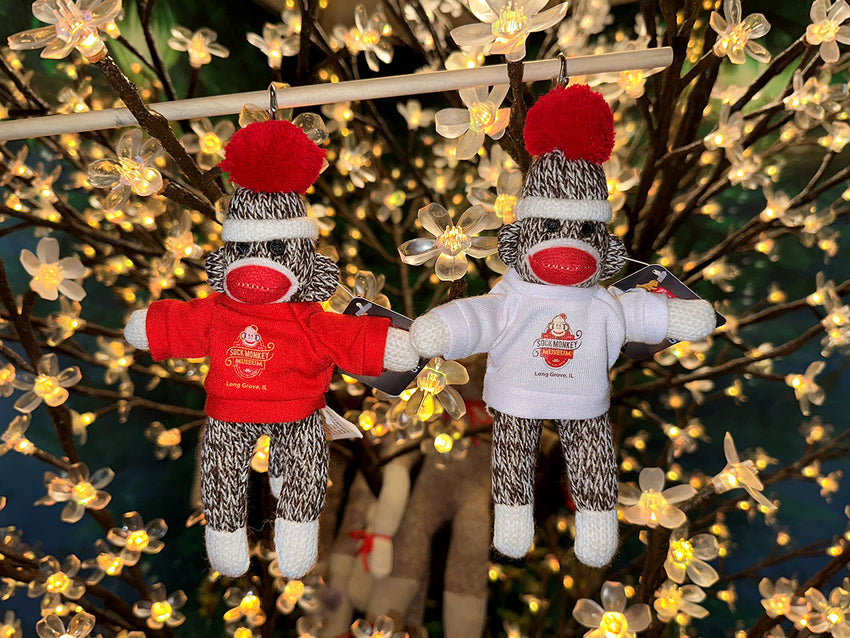 Plush 4” Classic Design Knit Brown Key Chain