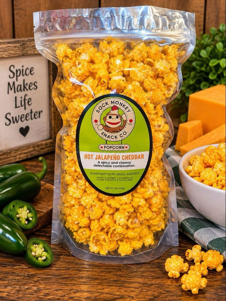 9) Hot Jalapeno Cheddar Popcorn