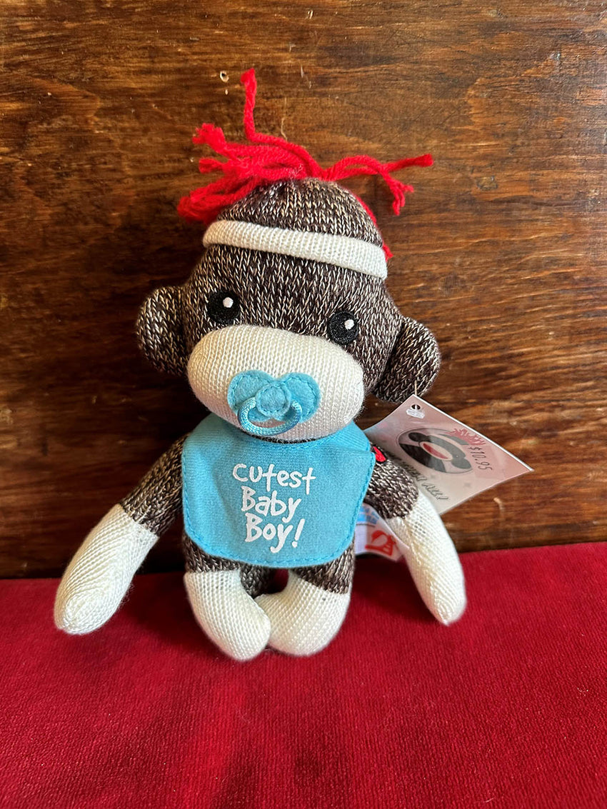 Plush 8” It’s a Boy! Sock Monkey