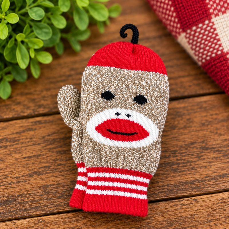 Sock Monkey Knit Mittens by Fox River