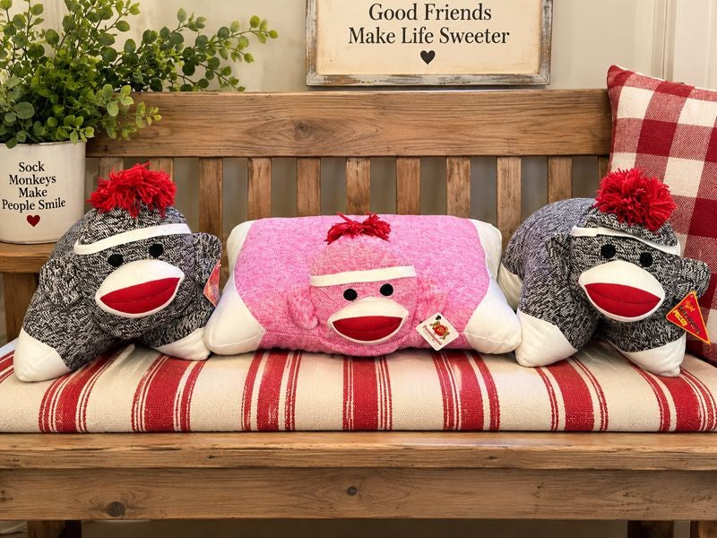 Sock Monkey Pillow