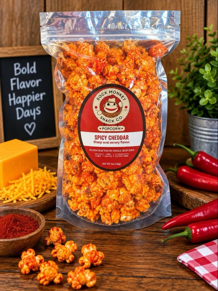 Spicy Cheddar Popcorn