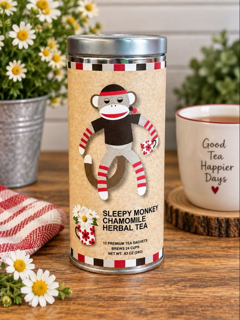 Sleepy Monkey Chamomile Herbal Tea Tin