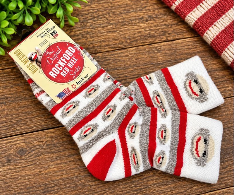 Children’s Sock Monkey Striped Socks