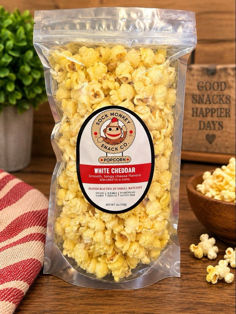7) White Cheddar Popcorn