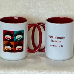 White/Burgundy Two-Tone Mug