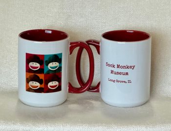 White/Burgundy Two-Tone Mug