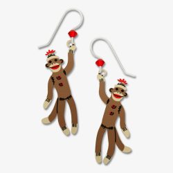 SOCK MONKEY EARRINGS