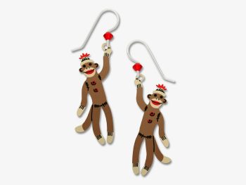 SOCK MONKEY EARRINGS