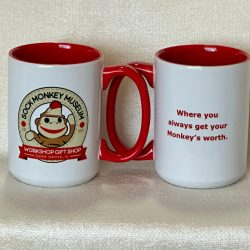 White & Red Two-Tone Mug