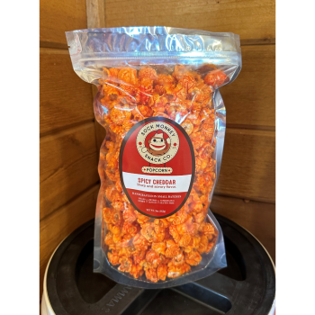 Sock Monkey Snack Company Spicy Cheddar Popcorn